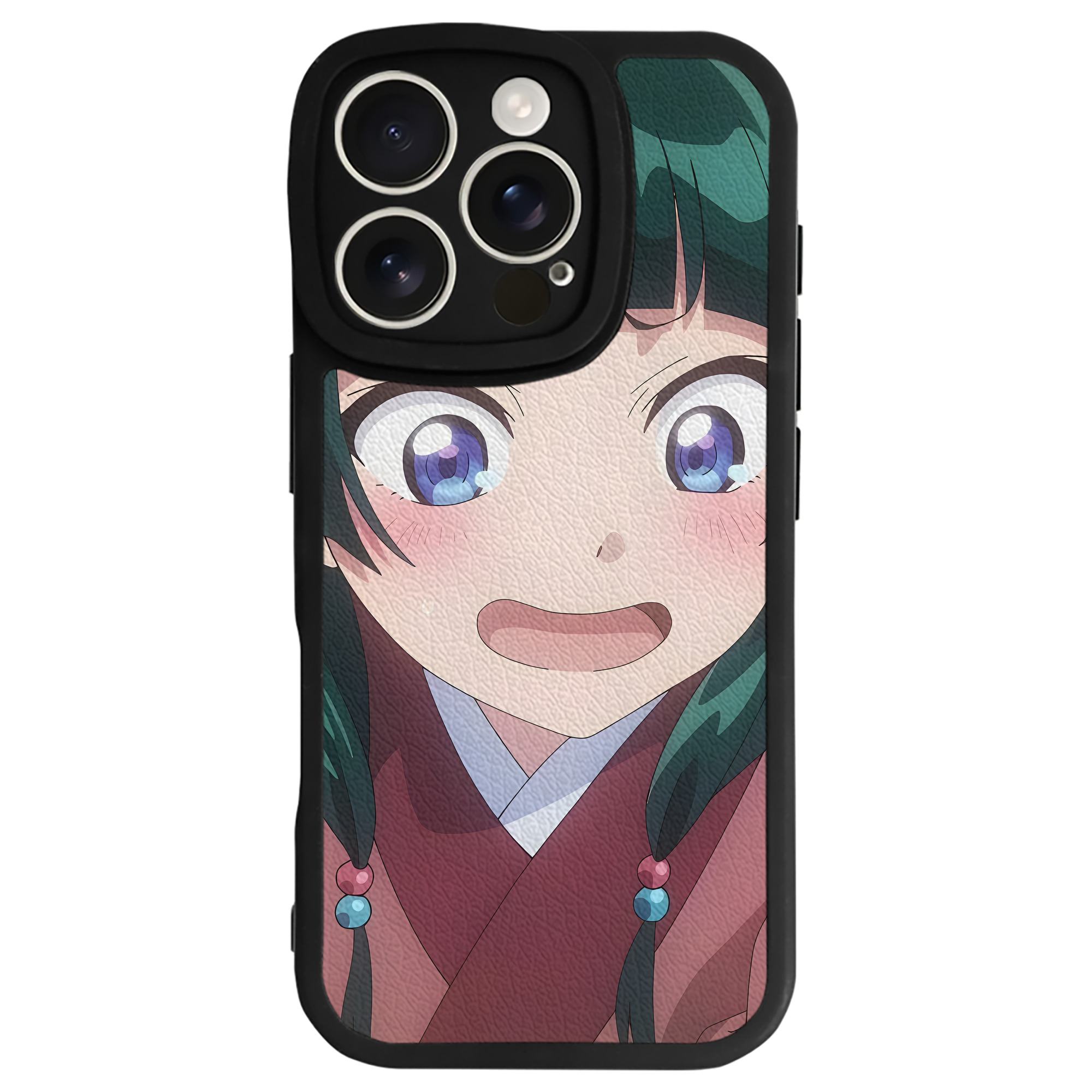 （画像用） 薬屋のひとりごと The Apothecary Diaries 【iPhone 16シリーズ対応】シリコンスマホケース（レザー調） 材質：シリコン
